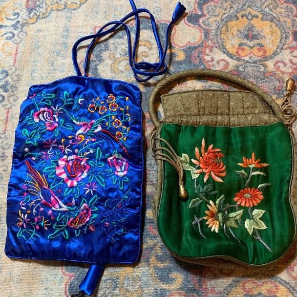 Handbags - Satin Jewelry and Cosmetic Bag/Purse 💎 5 for $25